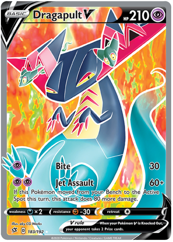 Dragapult V - 183/192 - Full Art Ultra Rare