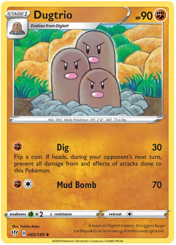 Dugtrio - 085/189 - Uncommon