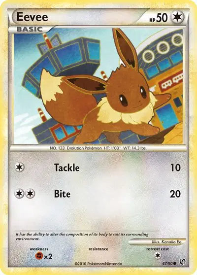 Eevee - 47/90 - Common - Reverse Holo