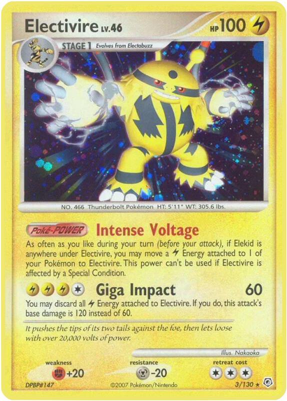 Electivire 3/130 - Holo Rare - Holo