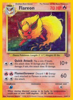 Flareon - 03/64 - Holo Rare - Unlimited Edition - (MP)
