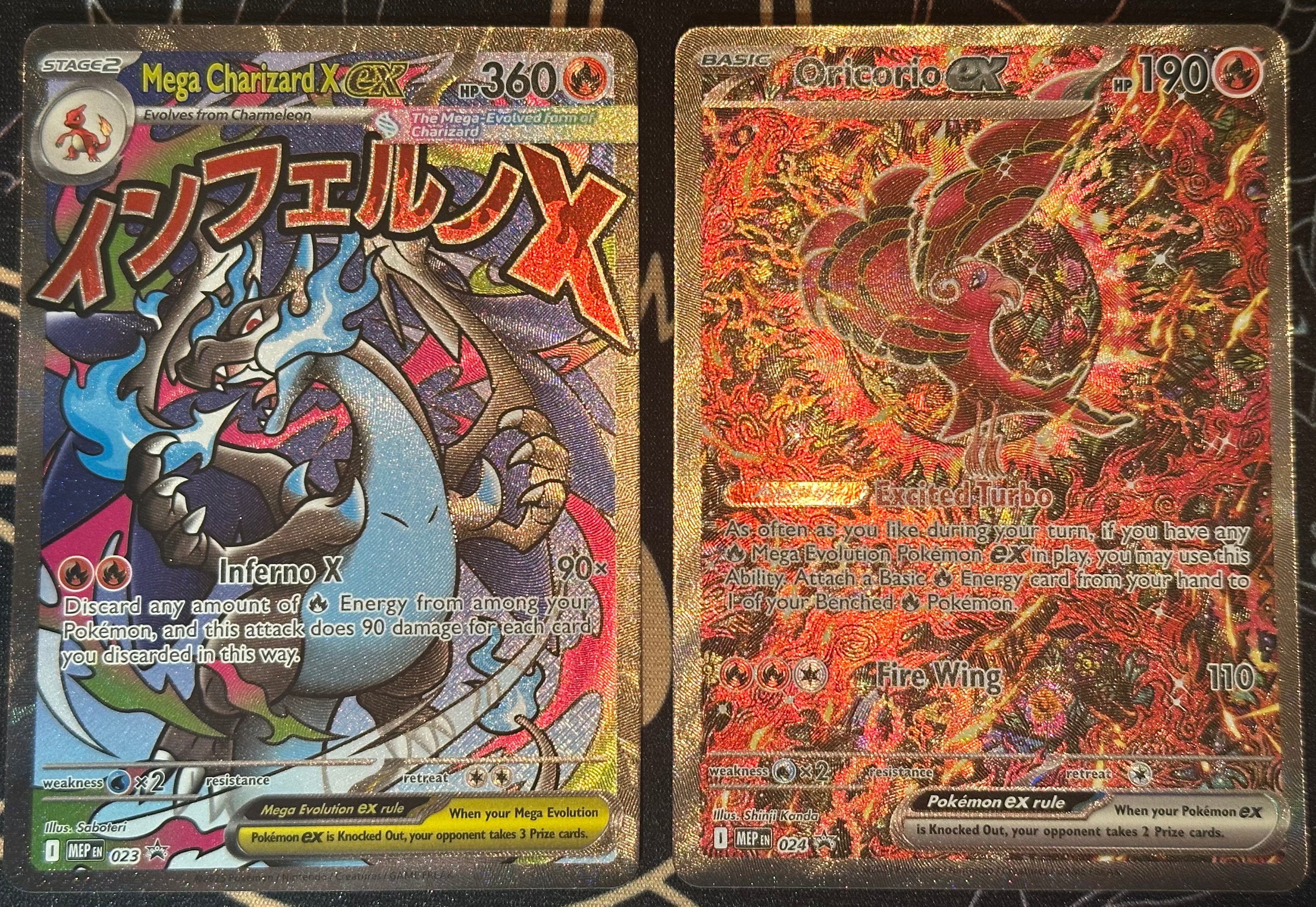 UPC Promo Set - Mega Charizard EX MEP023 & Oricorio EX MEP024 (Sealed) Ghost Games UPC Promo Set - Mega Charizard EX MEP023 & Oricorio EX MEP024 (Sealed) Ghost Games