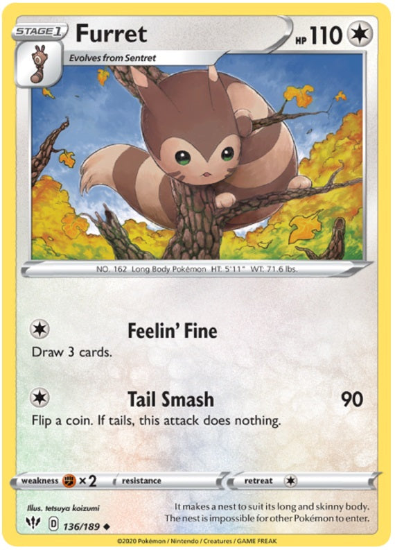 Furret - 136/189 - Uncommon