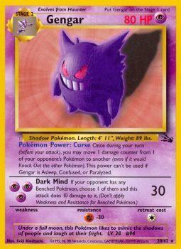 Gengar (20) - 20/62 - Rare - Unlimited Edition - (LP)