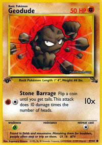 Geodude - 47/62 - Common - 1st Edition - (NM)