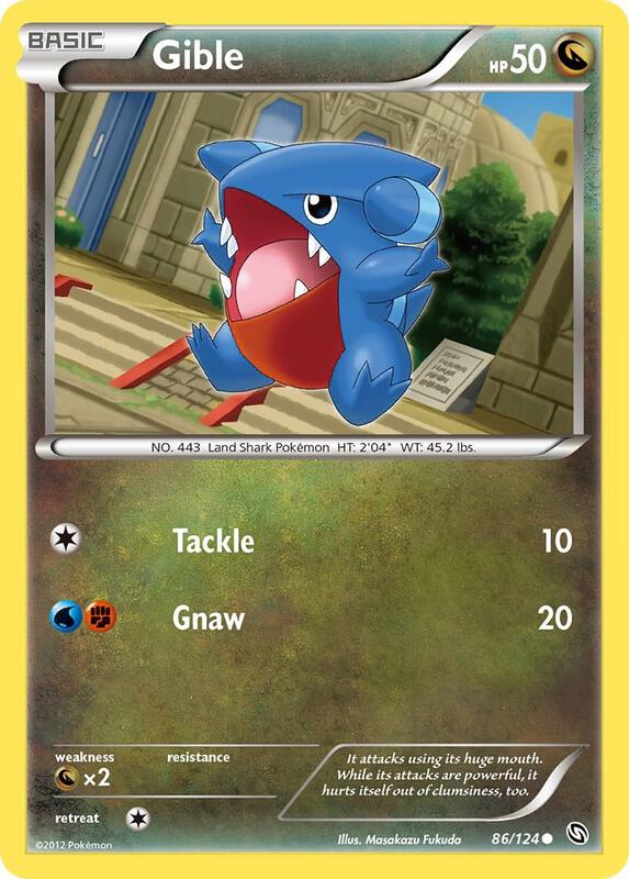 Gible 86/124 - Common - Reverse Holo