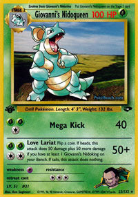 Giovanni's Nidoqueen - 23/132 - Rare - 1st Edition - (NM)