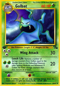 Golbat - 34/62 - Uncommon - 1st Edition - (NM)