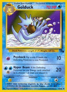 Golduck - 35/62 - Uncommon - Unlimited Edition - (NM)