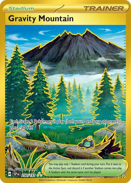 Gravity Mountain - 250/191 - Hyper Rare - Holo