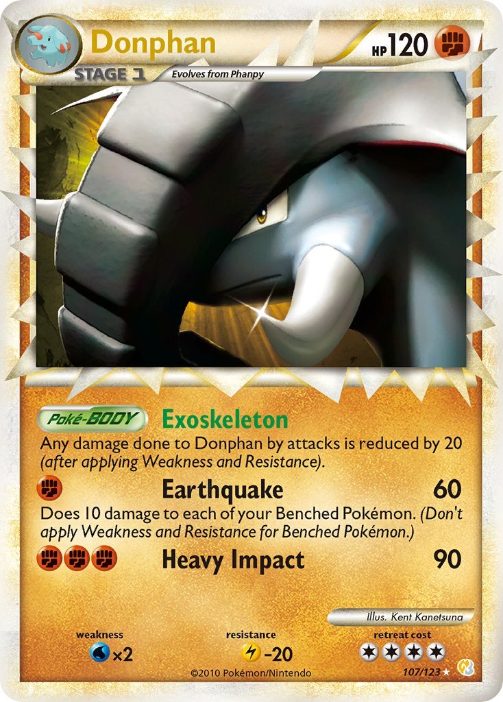 Donphan - 107/123 - Holo Rare (Prime) (Lightly Played)