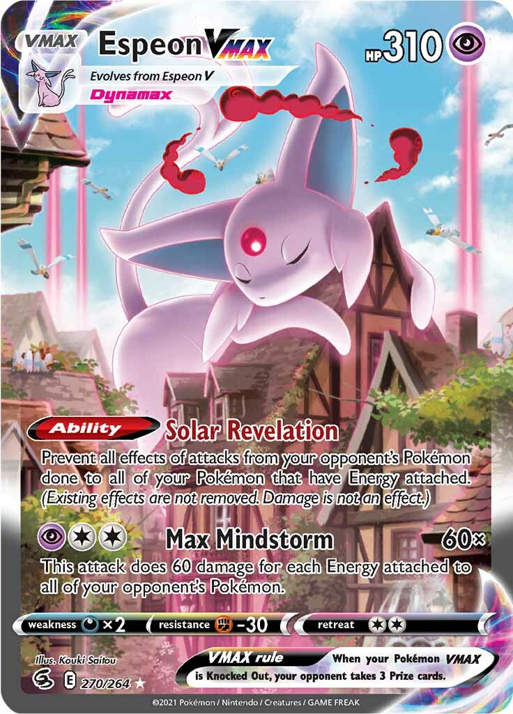 Espeon VMAX - 270/264 - Secret Rare (Very Lightly Played)