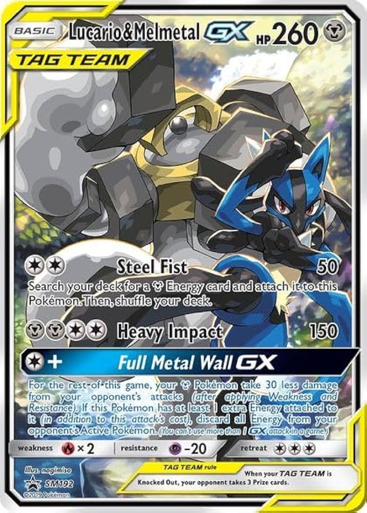 Lucario & Melmetal GX - SM192 - SM Promos (Very Lightly Played)