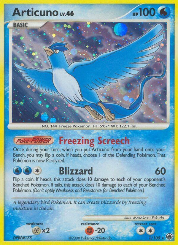Articuno - 1/100 - Holo Rare (Lightly Played)