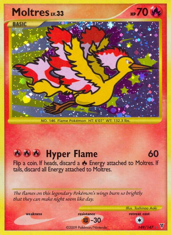 Moltres - 149/147 - Holo Rare (Heavily Played)