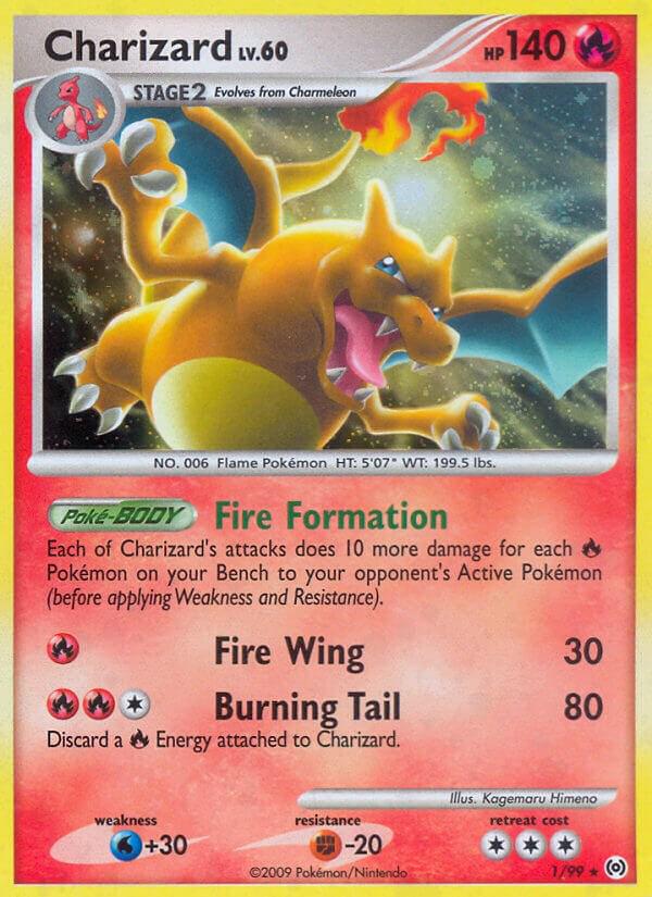 Charizard LV.60 - 1/99 - Holo Rare (Heavily Played)