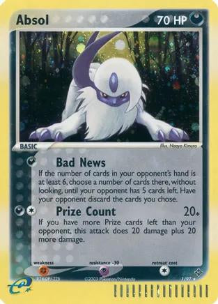 Absol - 1/97 - Holo Rare (DMG)