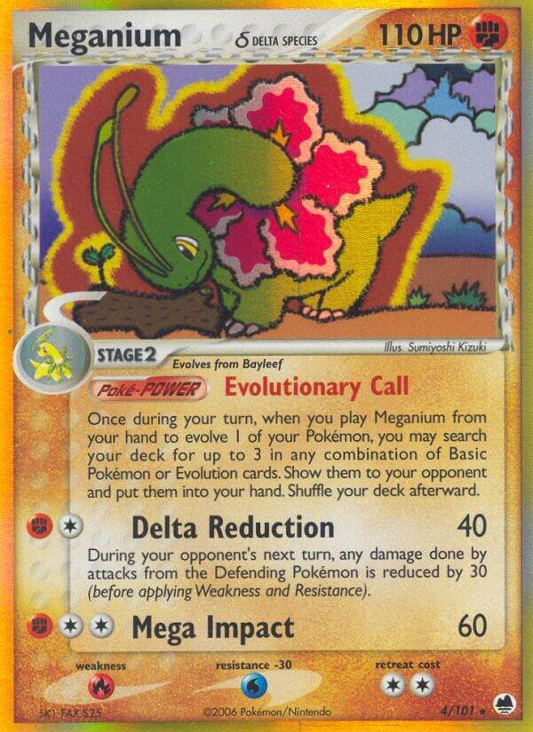Meganium - 4/101 - Holo Rare (DMG)