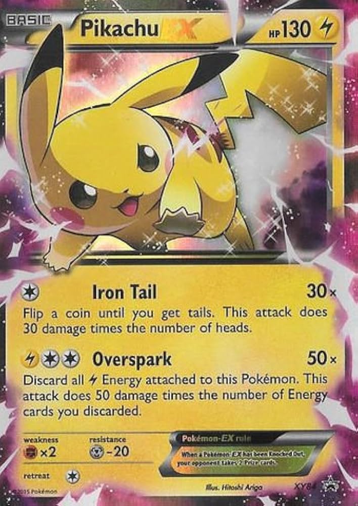 Pikachu EX - XY84 - (Very Lightly Played)