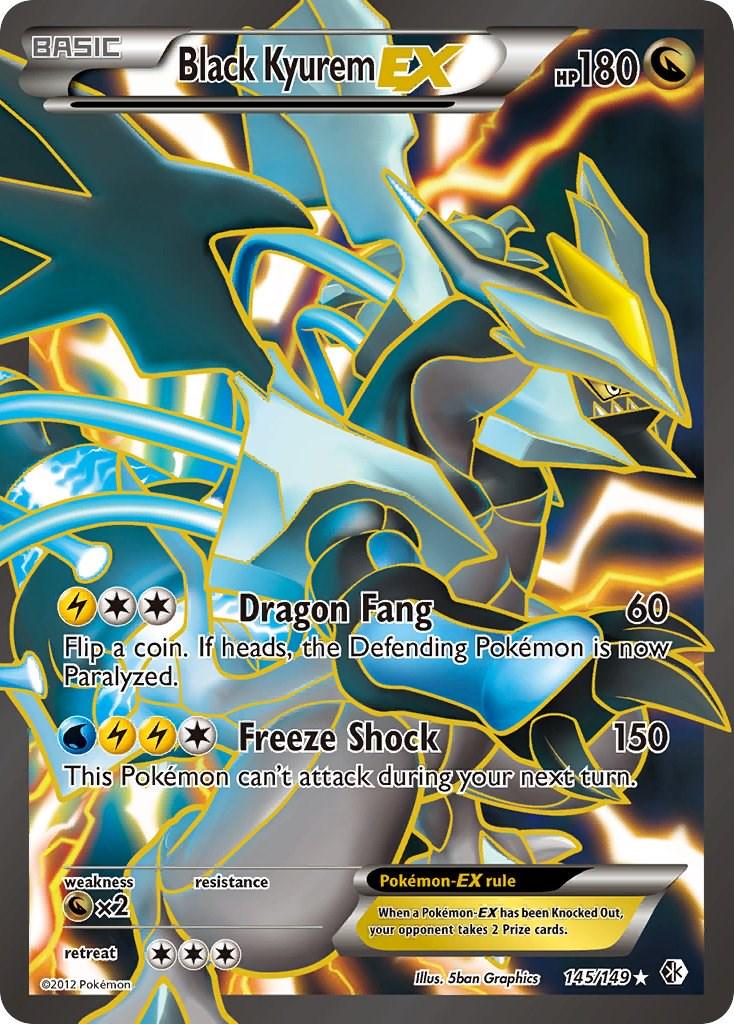 Black Kyurem EX - 145/149 - (Very Lightly Played)