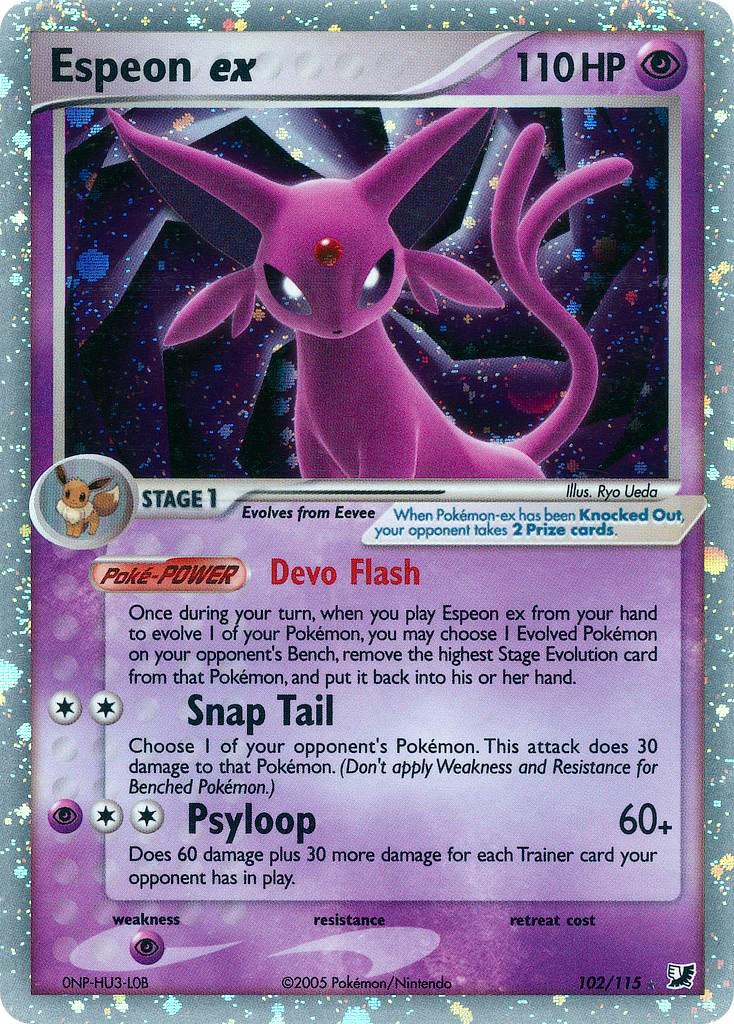 Espeon EX - 102/115 - Holo Rare