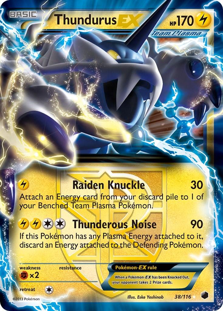 Thundurus EX - 38/116 - Ultra Rare