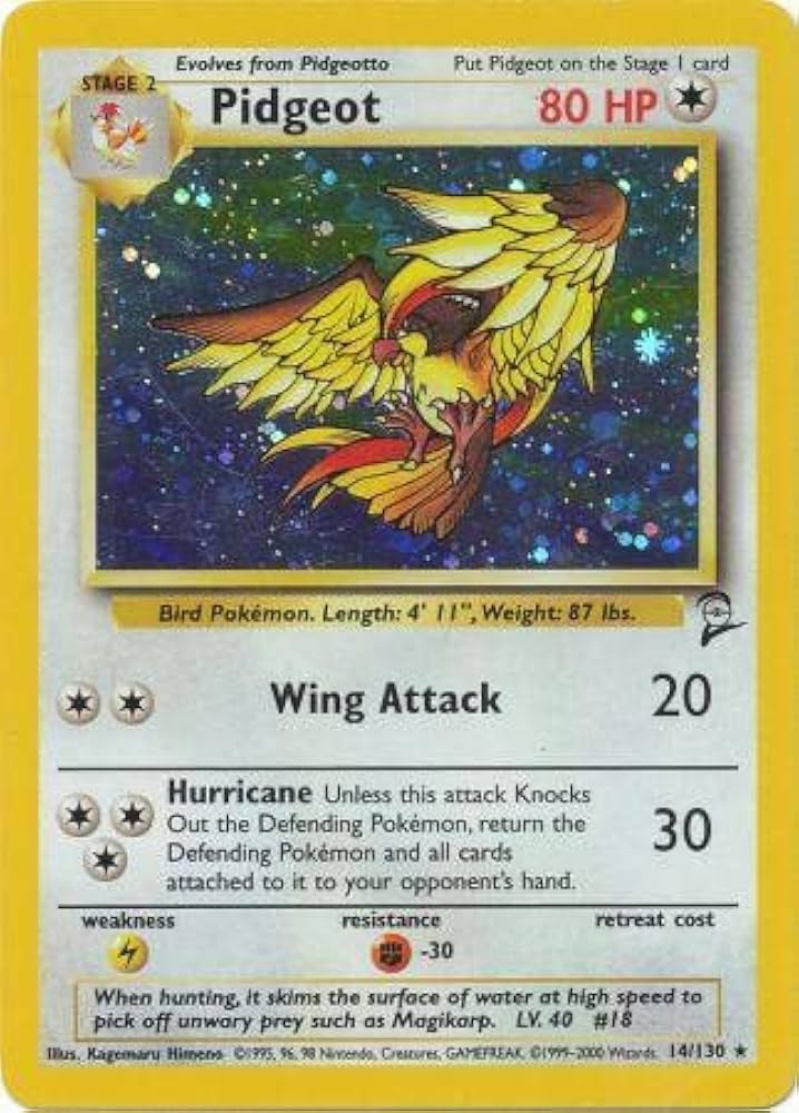 Pidgeot - 14/130 - Holo Rare