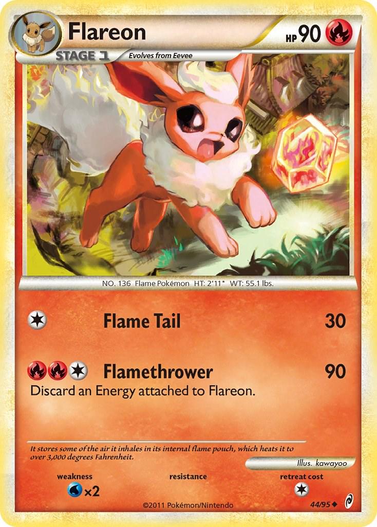 Flareon - 44/95 - Reverse Holo (Lightly Played)