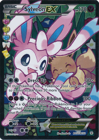 Sylveon EX (Full Art) - RC32/RC32 - Radiant Collection (Very Lightly Played)