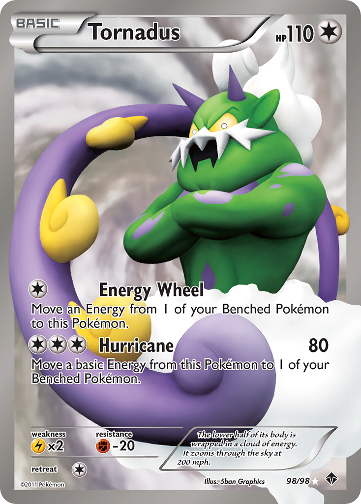 Tornadus - 98/98 - Ultra Rare (Lightly Played)