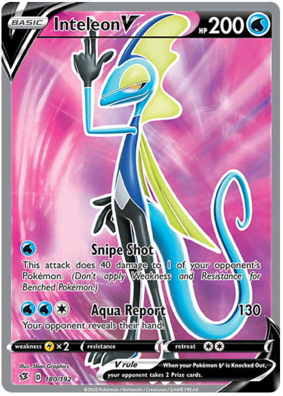 Inteleon V - 180/192 - Full Art Ultra Rare