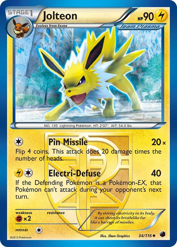 Jolteon (Team Plasma) 34/116 - Uncommon - Reverse Holo