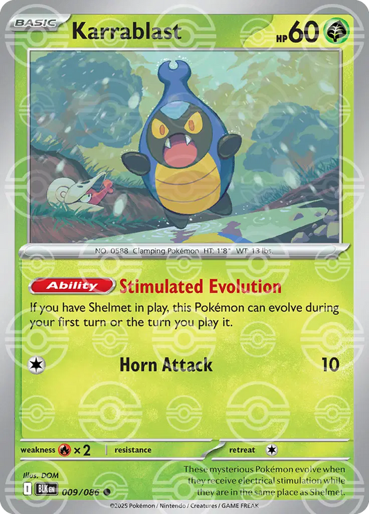 Karrablast (Poke Ball Pattern) - 009/086 - Common