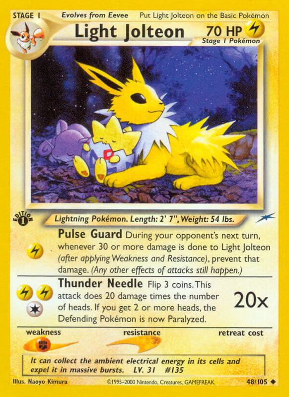 Light Jolteon - 48/105 - Uncommon - 1st Edition