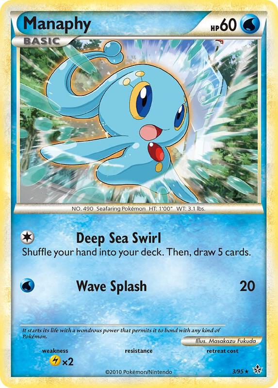 Manaphy - 3/95 - Holo Rare - Reverse Holo - (VLP)