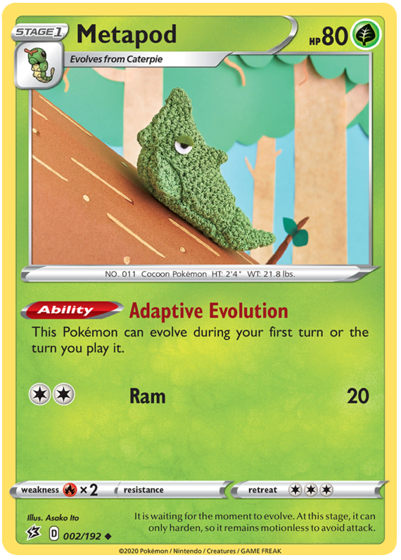 Metapod - 002/192 - Uncommon