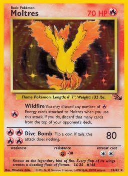 Moltres - 12/62 - Holo Rare - Unlimited Edition - (MP)