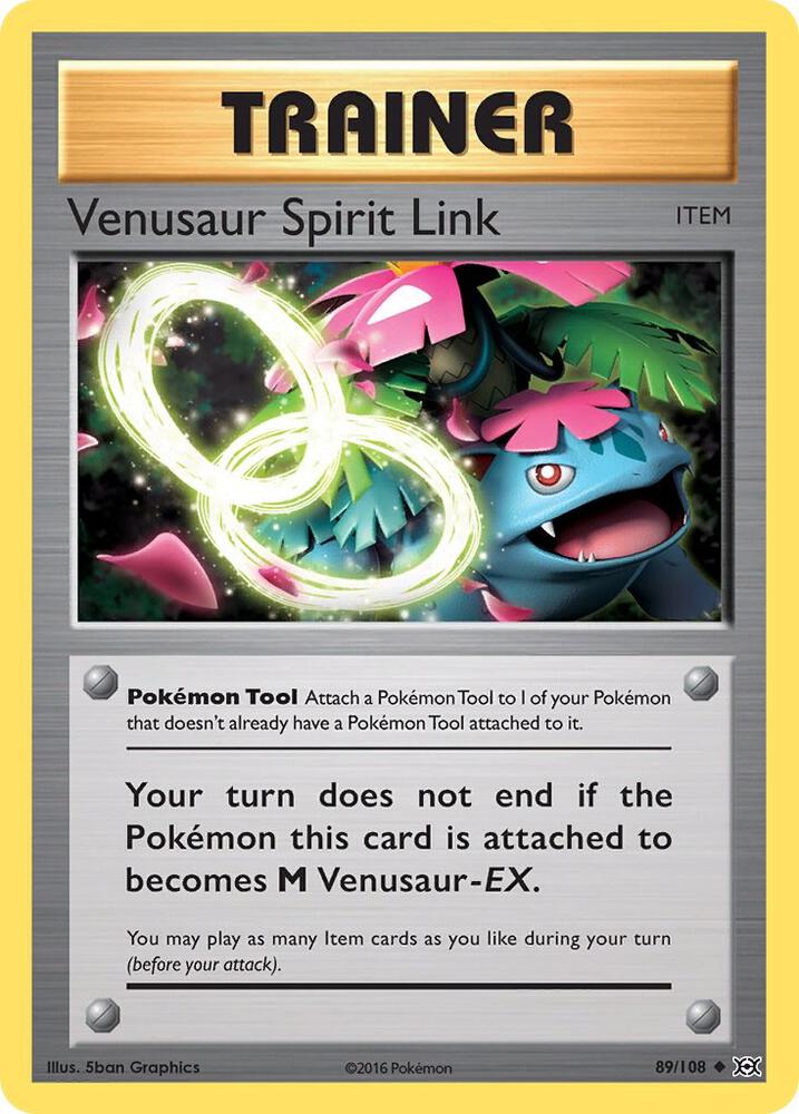 Venusaur Spirit Link 89/108 - Reverse Holo - Heavily Played
