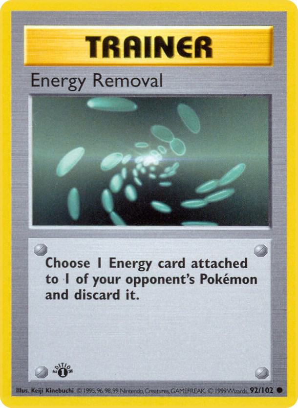 Energy Removal 92/102 - Shadowless - Heavily Played