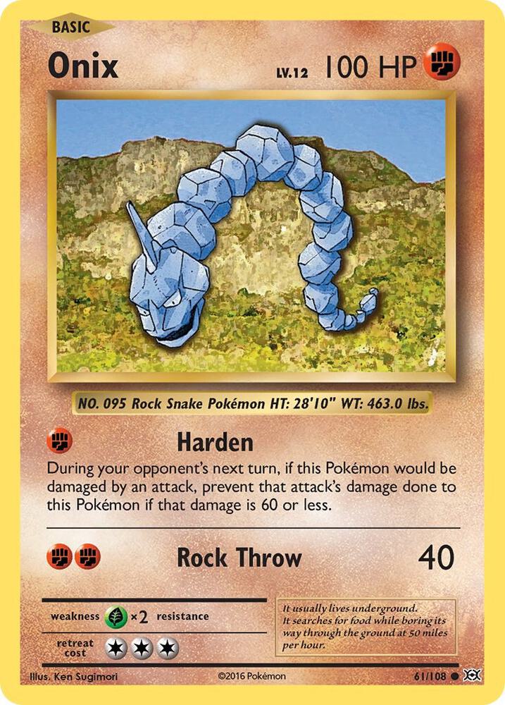 Onix 61/108 - Normal - Moderately Played