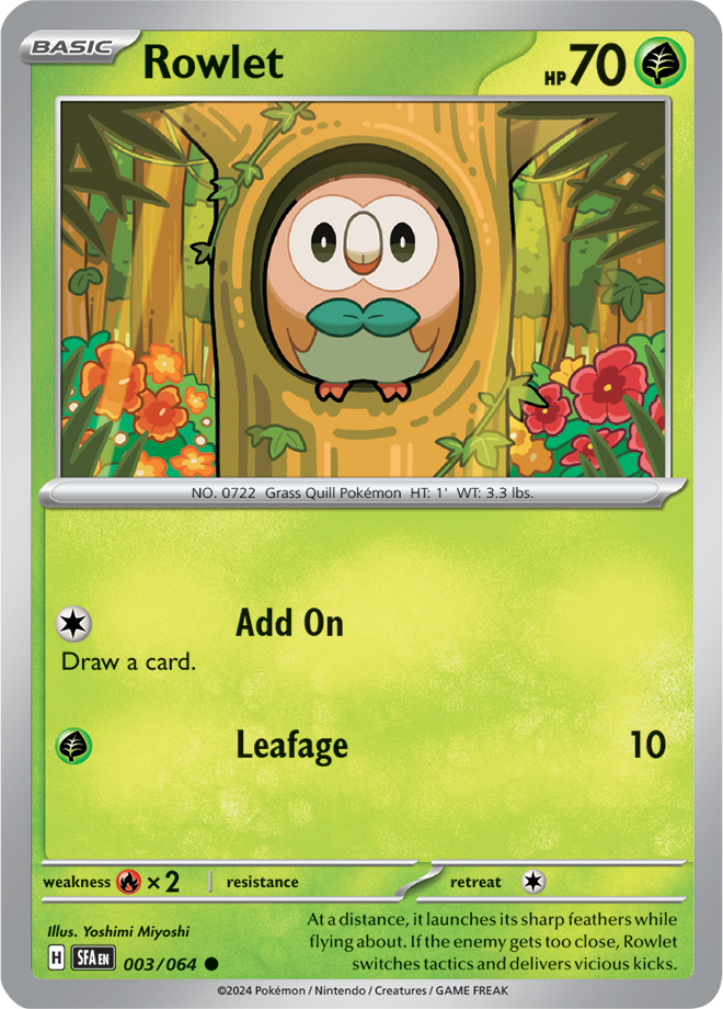 Rowlet - 003/064 - Common - Reverse Holo