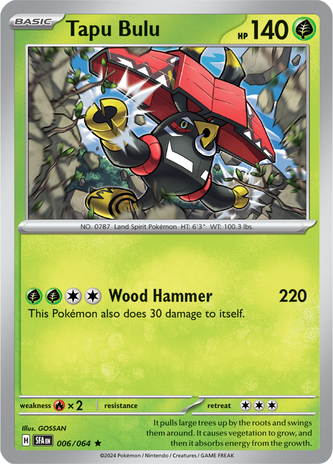 Tapu Bulu - 006/064 - Rare - Reverse Holo