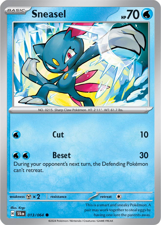 Sneasel - 013/064 - Common - Reverse Holo