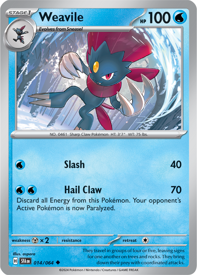 Weavile - 014/064 - Uncommon - Reverse Holo