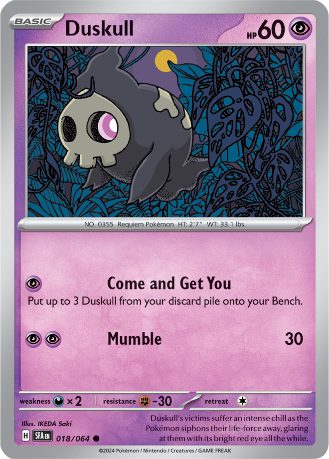 Duskull - 018/064 - Common - Reverse Holo