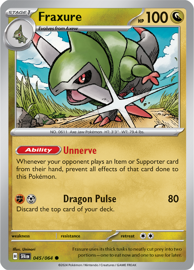 Fraxure - 045/064 - Common - Reverse Holo