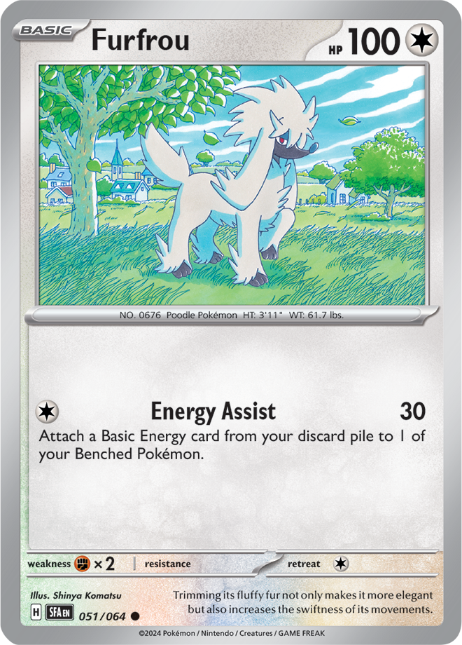 Furfrou - 051/064 - Common - Reverse Holo