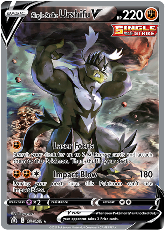 Single Strike Urshifu V - 151/163 - Alternate Art Ultra Rare