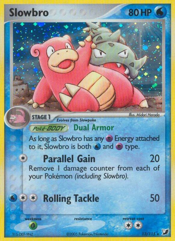 Slowbro - 13/115 - Holo Rare - (DMG)