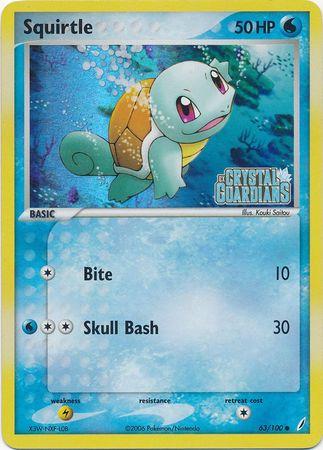 Squirtle (Stamped) - 63/100 - Reverse Holo